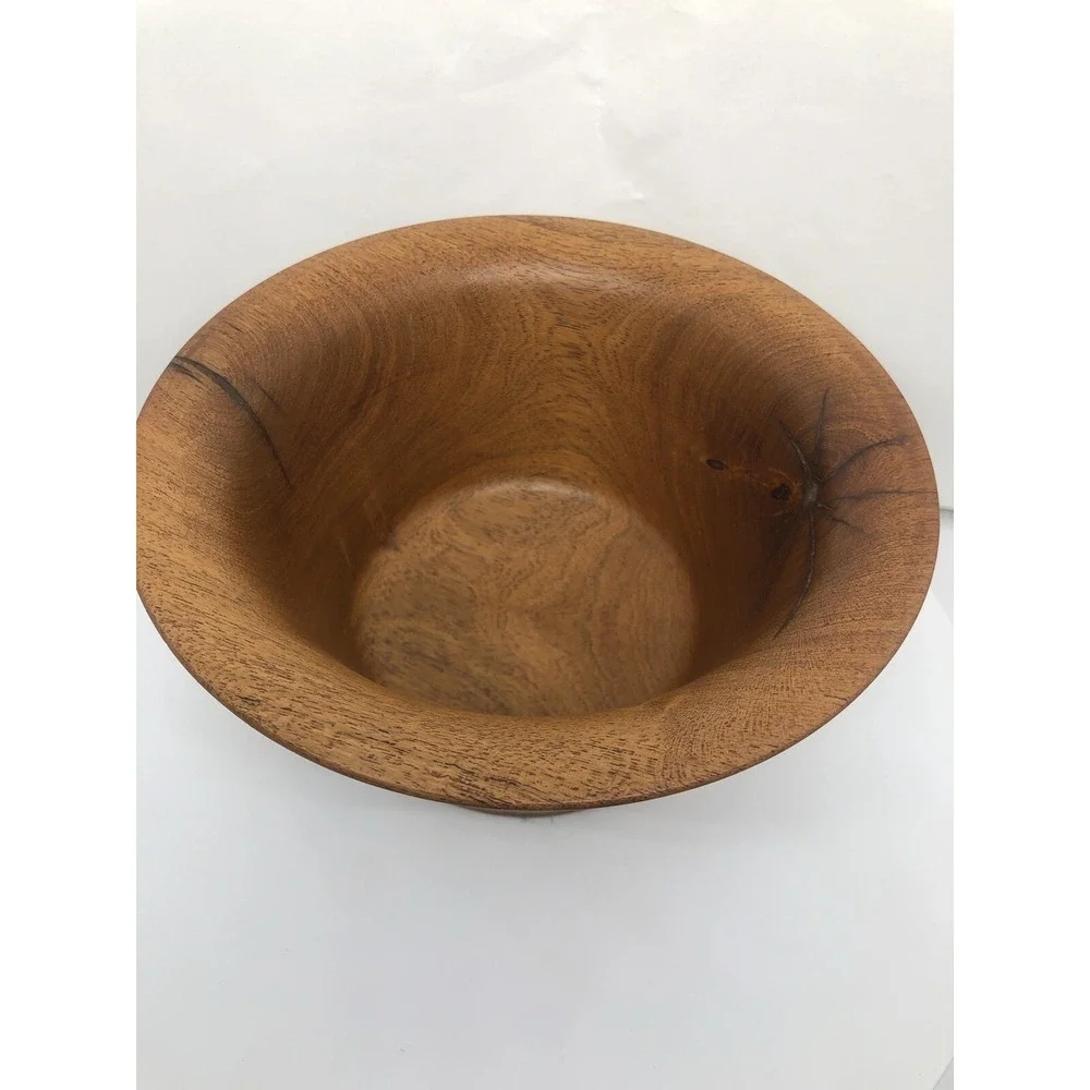 Hand Carved Wood Bowl 3